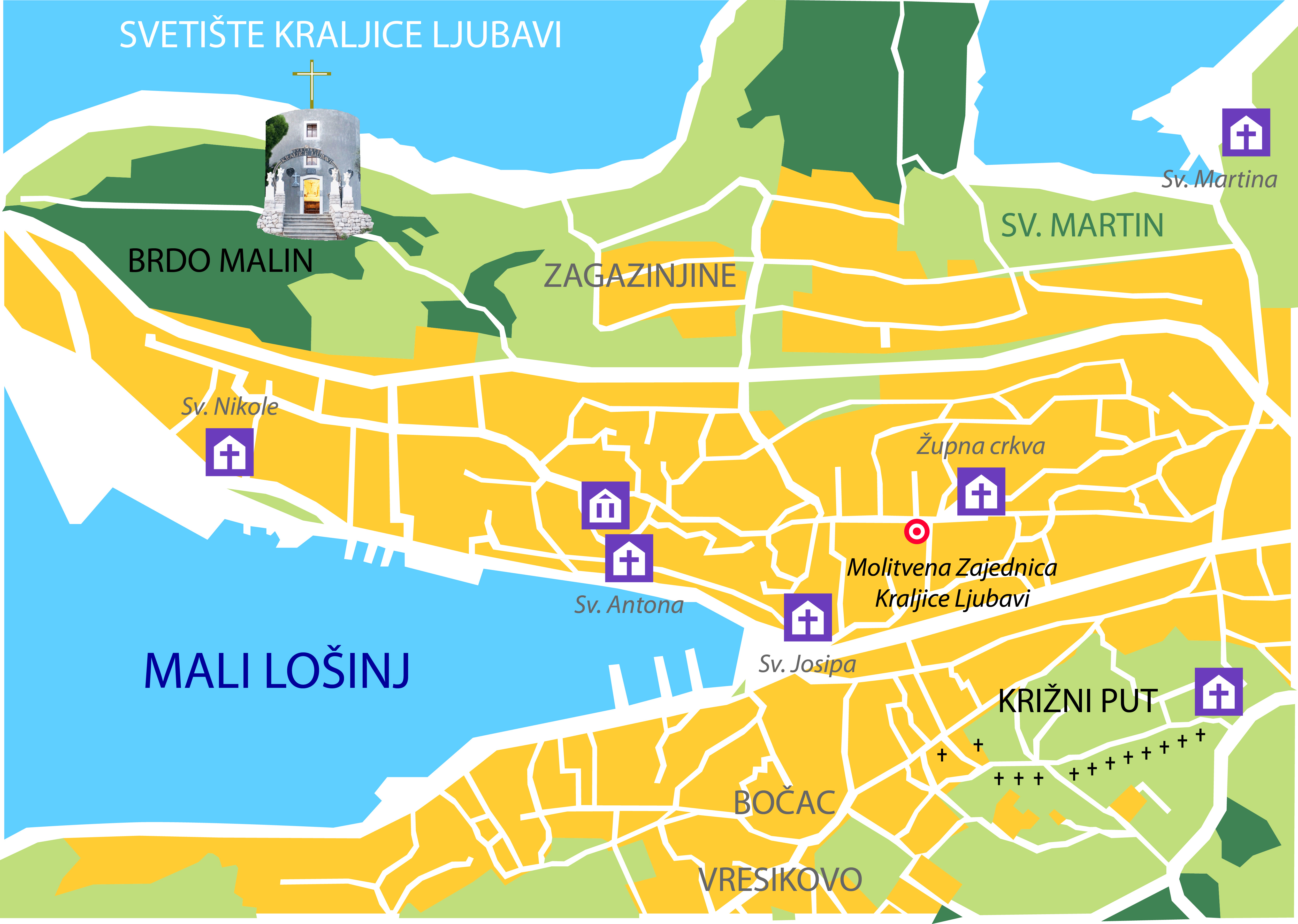 Plan puta do sveti�ta Kraljice Ljubavi